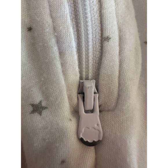 Dreamland Baby bamboo viscose sleeper zippy, gray stars - Picture 5 of 5